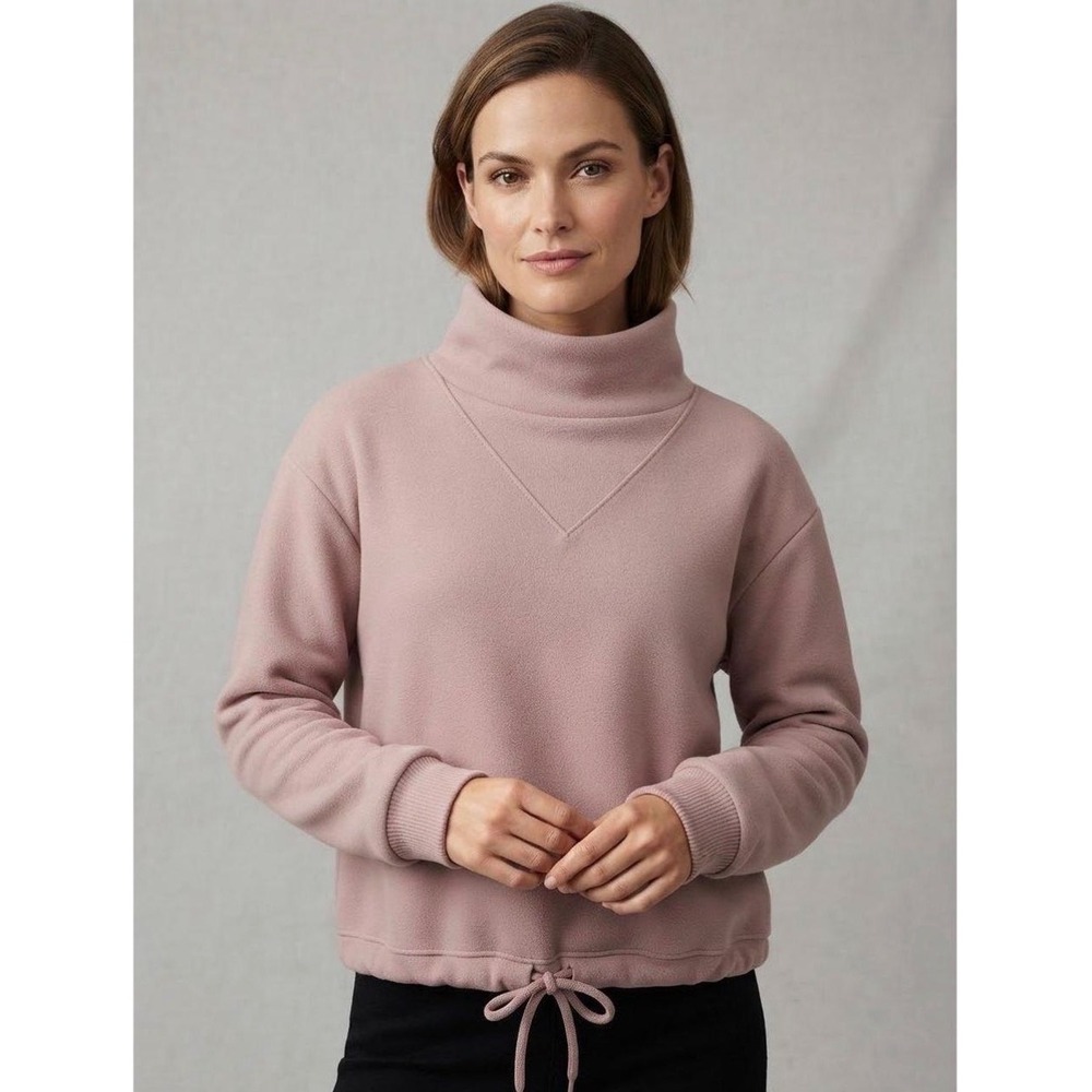 Varley Double Soft Betsy Sweat Pullover Rose Large